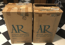 ar-2ax acoustic research speakers walnut wood open box perfect working condition