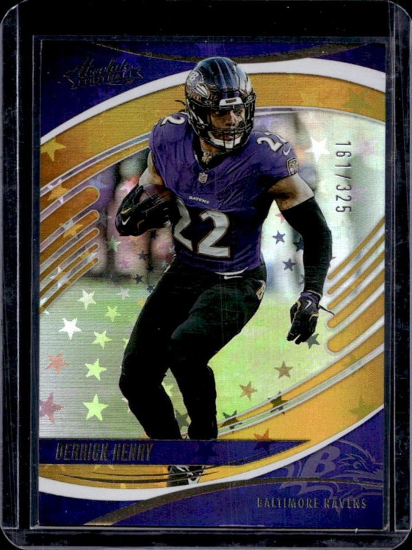 2025 Panini Absolute Derrick Henry Gold Stars #/325 Ravens