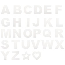 4 Inch Large Letter Stencils Alphabet Stencil, Star Stencil and Heart Stencil