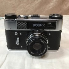 FED-5C Soviet 35mm Leica Type Rangefinder Film Camera I-61 55 mm 2.8 lens