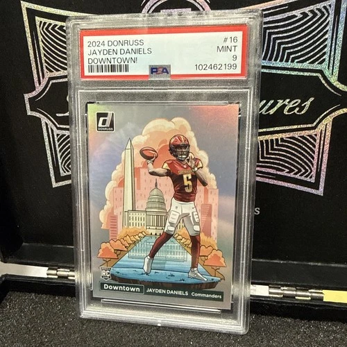 2024 Panini Donruss - Downtown! Jayden Daniels #16 (RC) MINT PSA 9