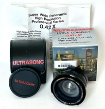 UNUSED VTG ULTRASONIC ULTRA COMPACT 0.42xAF SUPER WIDE ANGLE LENS w/MACRO -JAPAN