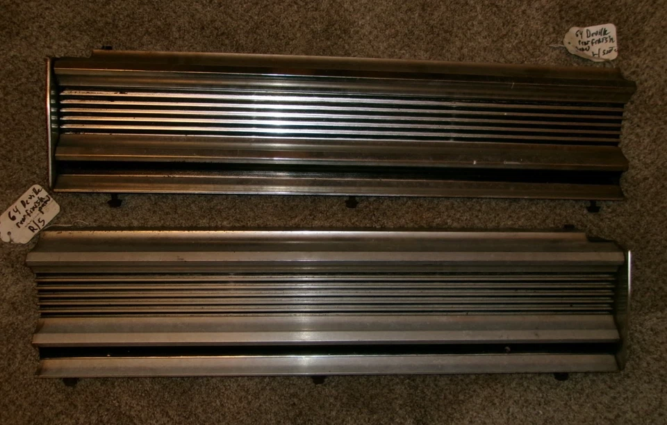 Cadillac De Ville 1964 parachoques trasero paneles de acabado izquierdo + derecho Foto 2 de 4