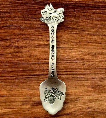 Knotts Berry Farm Stage Coach Horses California Pewter Souvenir Spoon Collection