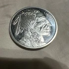 INDIAN HEAD BUFFALO One Troy Ounce PURE 999 SILVER ROUND
