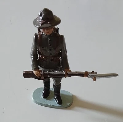 Soldat Plomb-Guerre 14 18 - INFANTERIE AMERICAINE- Coll CBG Hachette- TBE - 70mm - Photo 1/4