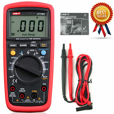 UNI-T UT139A True RMS LCD Digital Multimeters AC DC Auto Range Tester Meter Kd