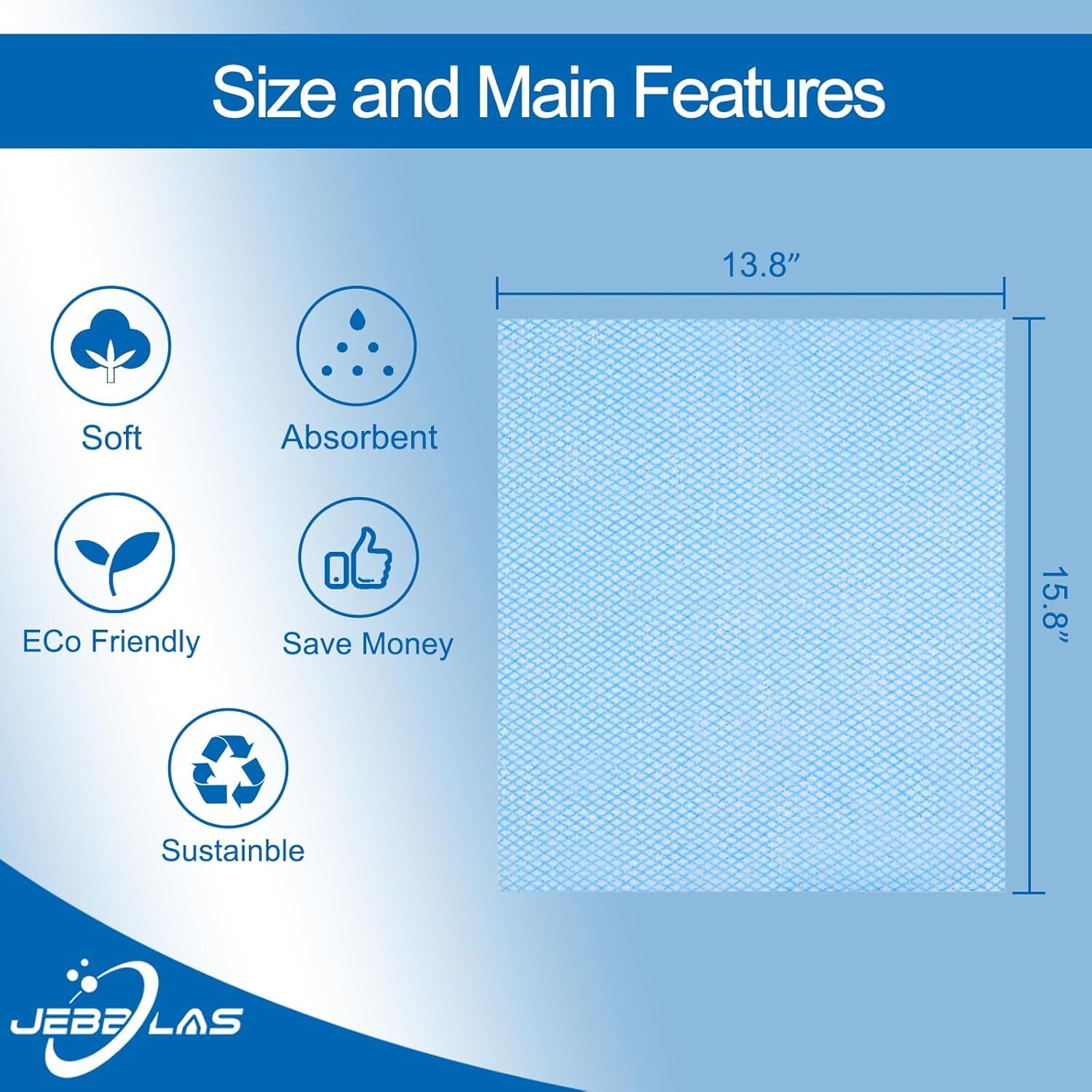 JEBBLAS Disposable Cleaning Towels Dish Towels and Dish Cloths Reusable Towel...