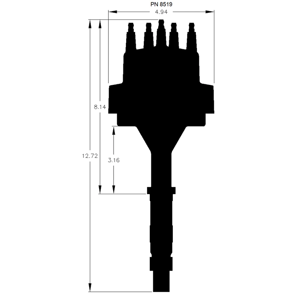 Distribuidor MSD 8519 Pro-Billet para American Motors V8 e Jeep | Motores 290-401 - Imagem 2 de 4