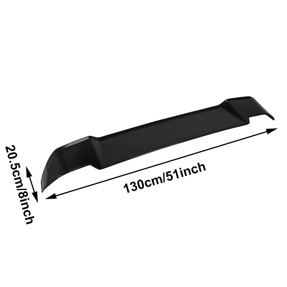 For Land Rover Defender 90/110 2020-2024 Carbon Look Rear Tail Roof Spoiler Wing - Image 3 of 4