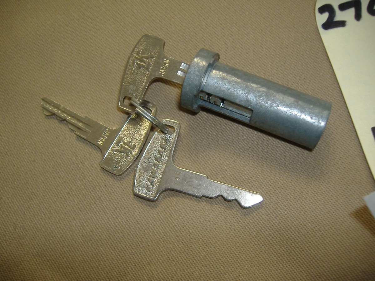 Kawasaki F5 steering lock assy 27016-021 keys#140 NOS F8 KH100 | eBay
