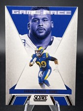 2021 Panini Score Football Aaron Donald Game Face Insert #GF2 Los Angeles Rams