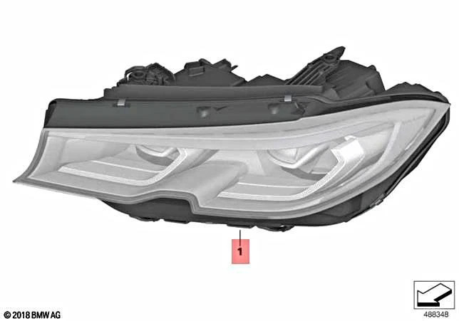 Genuine BMW M3 G20 330i 330iX M340i Headlight laser light Left 