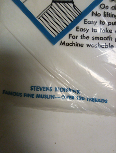 2-WHITE Stevens Mohawk Fine Muslin Fitted sheets,54 x 76 Double Bottom STD Depth - Picture 6 of 12