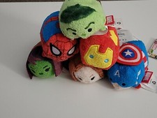 Disney Marvel 3.5" mini Tsum Tsum Lot of 6 Marvel characters