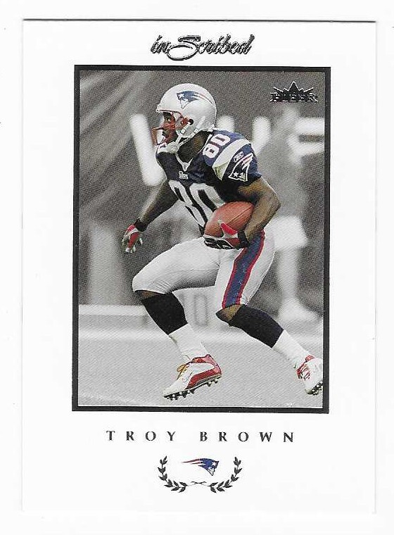 2004 Fleer Inscribed Troy Brown New England Patriots Football Card #62