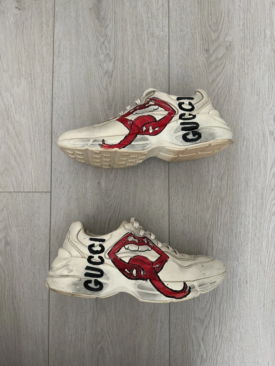 Rhyton sneaker with sales mouth print price