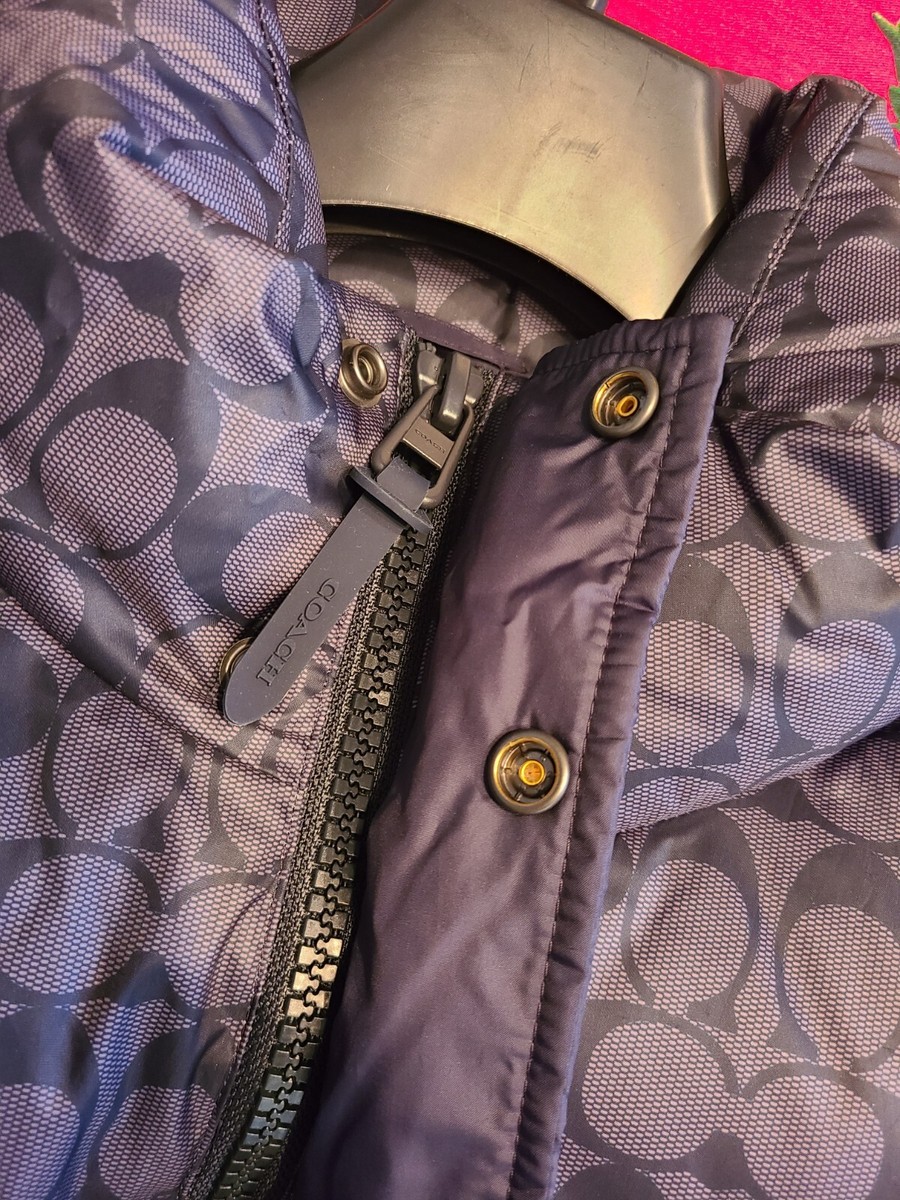 New Coach Logo Men Black Puffer Jacket 2XL Limited Edition New Coach Logo Men Black Puffer Jacket 2XL Limited Edition