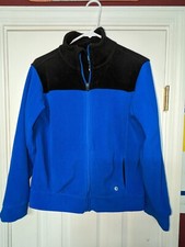 Xersion Youth Fleece Jacket Blue Black Size Large 14-16