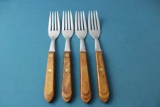 4 Dinner Forks Washington Forge TOWN & COUNTRY USA Stainless LIGHT USE 7 1/4"