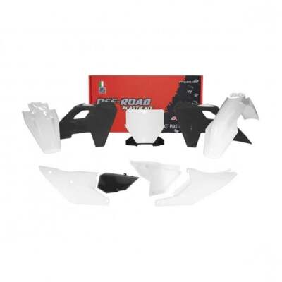RaceTech Komplettkunststoffset - Husqvarna TC/FC 125-450 23-24 (weiß/schwarz)