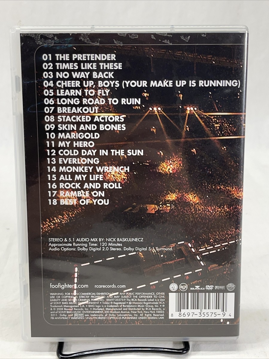 The Foo Fighters Live at Wembley Stadium 2008 DVD w/ Insert Rock