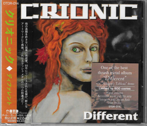 CRIONIC Different CD Re-issue RARE Czech Death Thrash Metal JAPANESE Press !! - Afbeelding 1 van 2