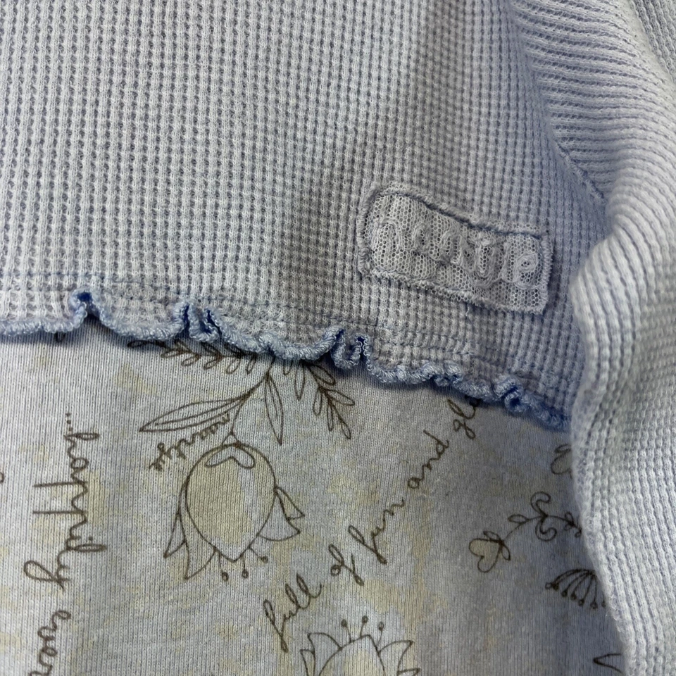 Naartjie Girls Dress XXL 8 Light Purple Thermal Knit Long Sleeve Floral Dots B95 - Image 3 of 4