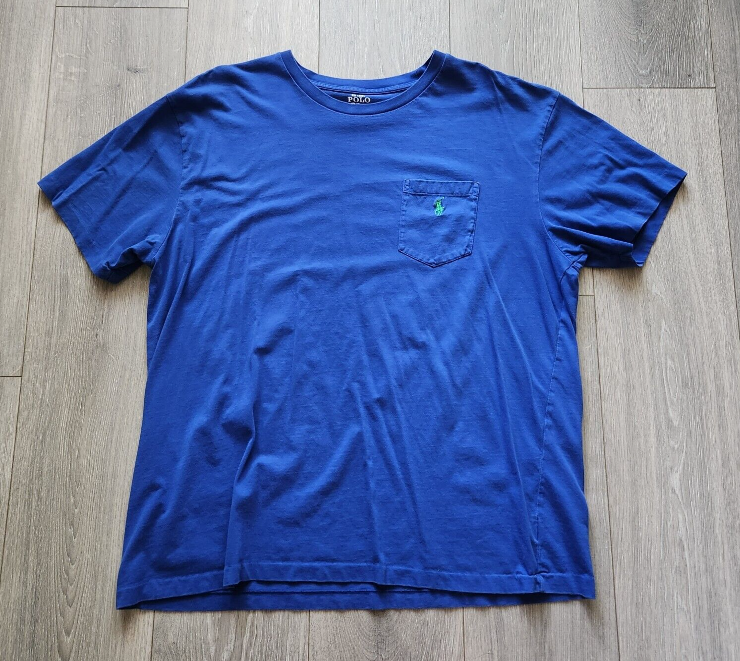 Polo Ralph Lauren T Shirt Uomo XL Blu Cotone Pony Logo
