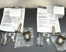 Defiant Satin Nickel Single Cylinder Deadbolt lot of 2 New