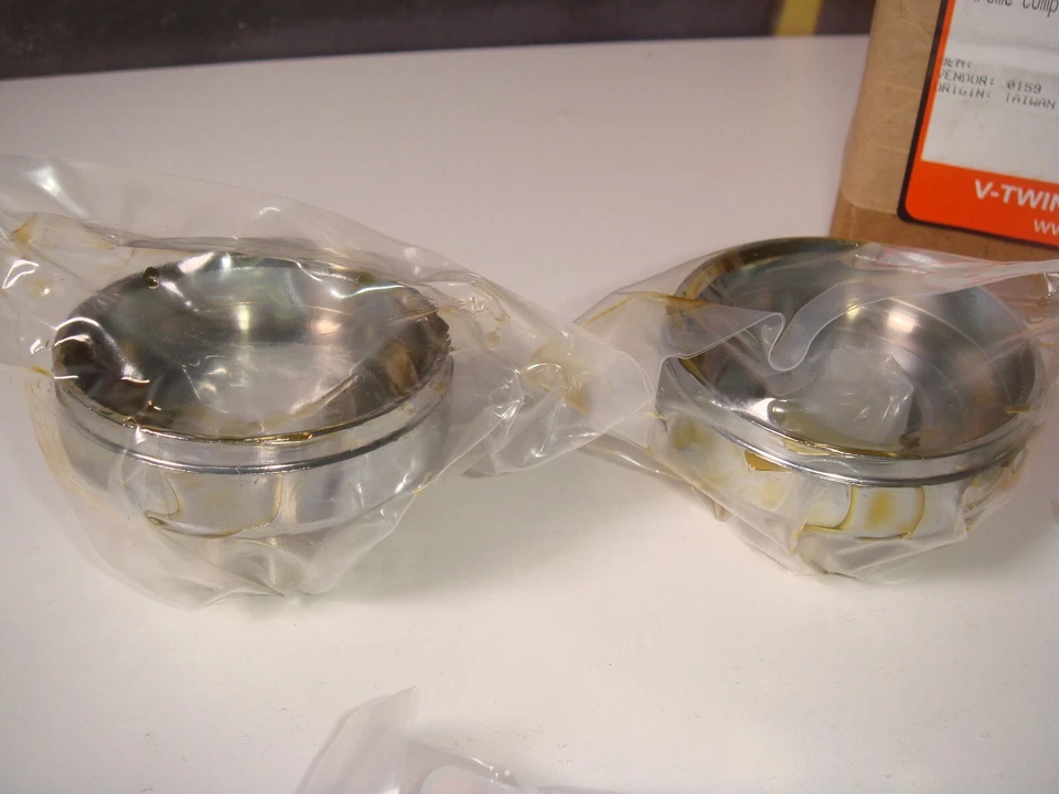 Harley Fork Neck Cup Kit Fits WL 1939-1952 G 1939-1957 Chrome V-Twin 24-0093 E5 - Image 2 of 4