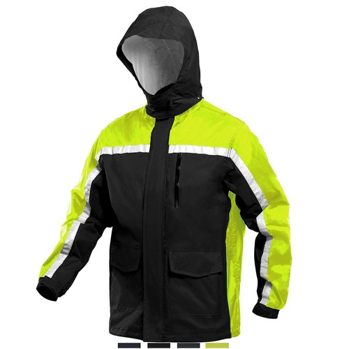 Men's Waterproof Raincoat Lightweight Casual Outdoor Work Coat