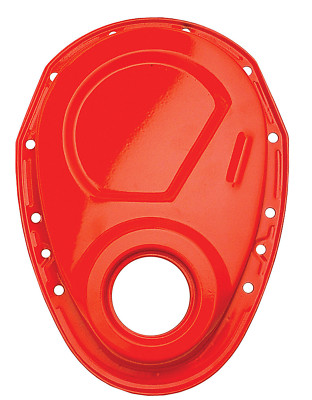 Trans-Dapt 9915 orange Steuerkettenabdeckung - SB Small Block Chevy 283-400
