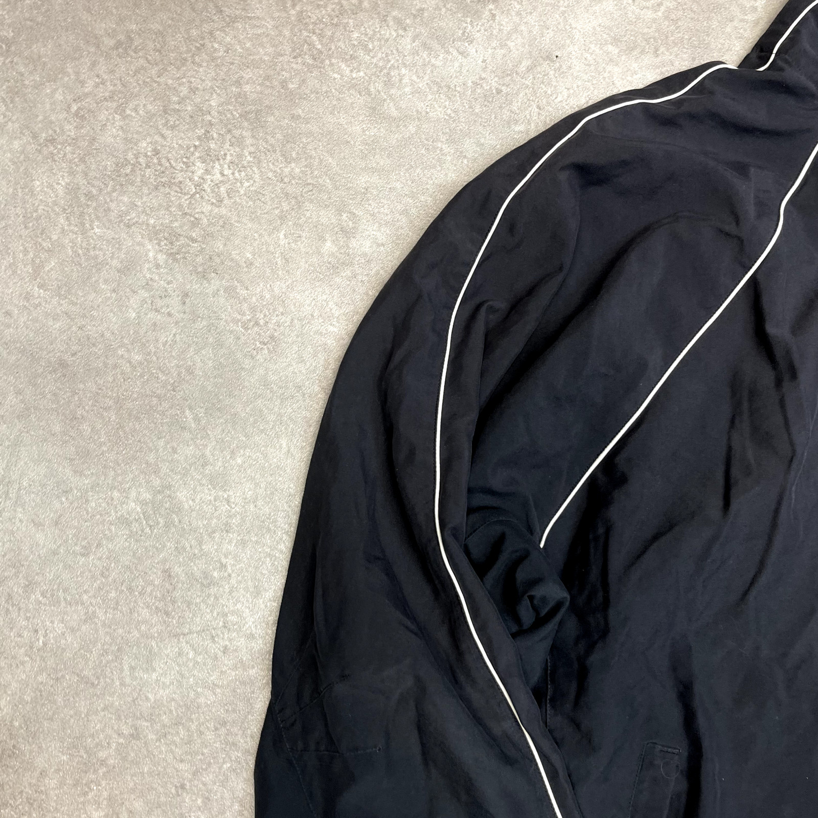 Adidas Anorak Jacket Mens Y2K Half Zip Pull Over Windbreaker, Black, XL image 7