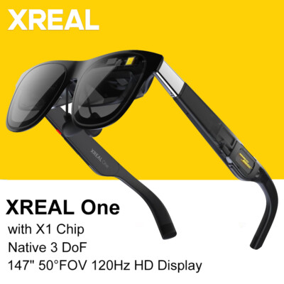 Xreal One 3DoF Smart AR Glasses with X1 Chip 50° Large FOV 477 