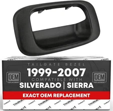 Tailgate Handle Bezel Trim - Compatible with Bezel, Black 