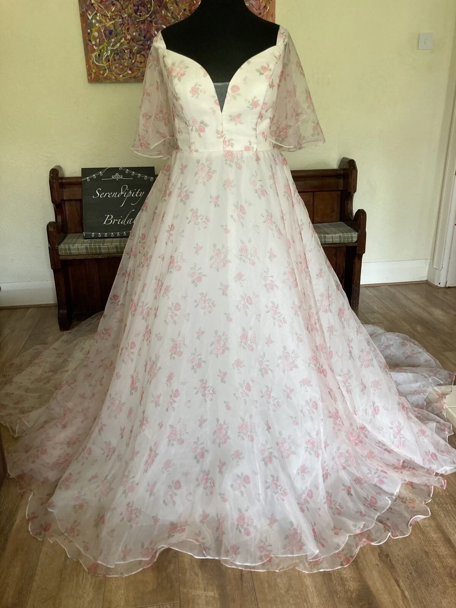 Ivory pink wedding dress top