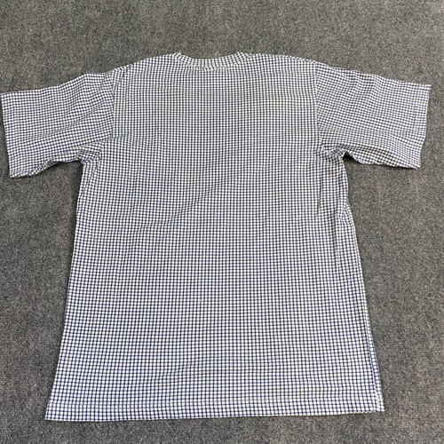 Bongo Gene Montesano T-shirt S White Check V-Neck Made in USA Unisex - Picture 8 of 8