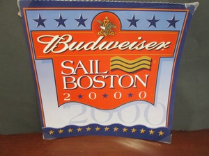 Budweiser 2000 Sail Boston Logo 2 Sided Banner Sign11 3 4 X11 3 4