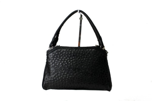 Lucie Saint Clair Genuine Ostrich Leather Shoulder Bag HandBag Women's Used Good