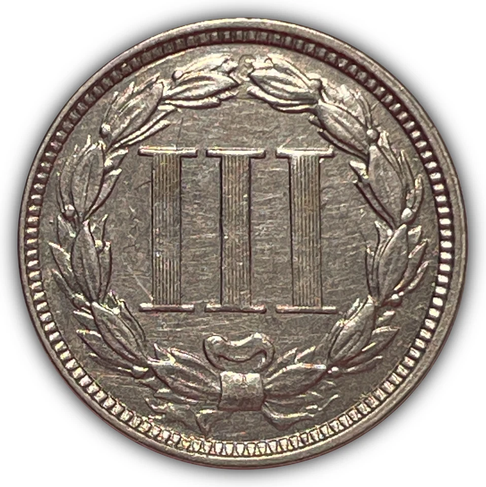 1866 Three Cent Nickel Proof PF Coin #24863 - Image 2 of 3