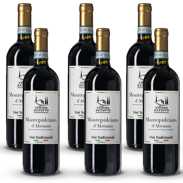 Villino Azzuro Montepulciano D'abruzzo Doc, Trocken, Sortenreines Weinpaket-image