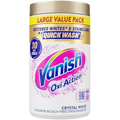 Vanish Gewebefleckenentferner, Goldoxid-Aktionspulver Kristallweiß, 1,41 kg