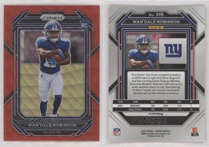 2022 Panini Prizm Rookies Red Wave Prizm /149 Wan'Dale Robinson #315 Rookie RC