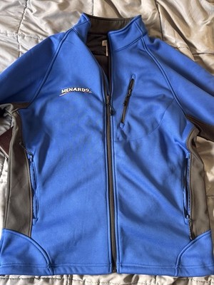 Menards Store Employee Work Uniform Jacket MENS Blue Black Full Zip SIZE Medium