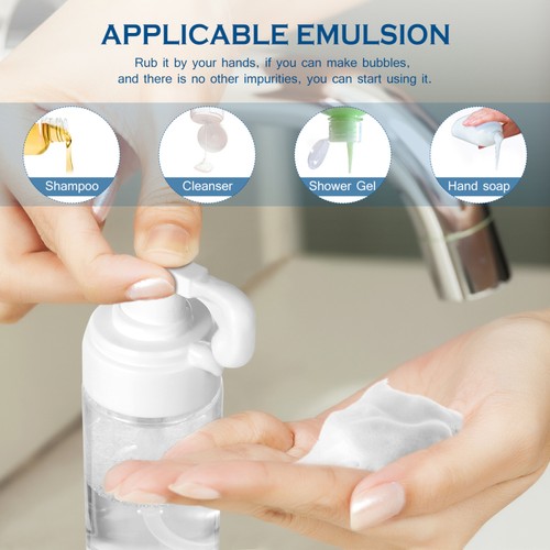 Foam Bottle Travel Toiletries Bottles Dispenser with Pump Refillable - Picture 5 of 9