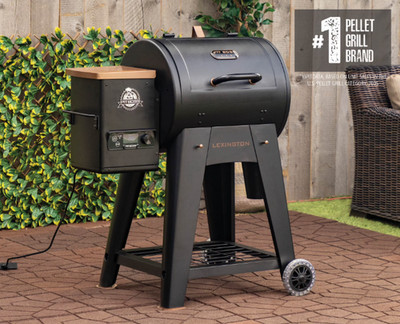 Pit Boss Pellet Smoker, Lexington 500 sq.in. Wood Fired Pellet Grill-Onyx Series
