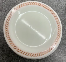 10 Vintage Pyrex Regency Brown S Scroll 7 1/2" Plates Restaurantware