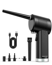 8000mAh Dust Blower - 14 ounces, Black.