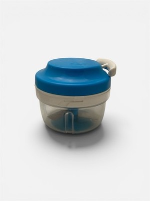 Tupperware Chop N Prep Chef Mini Herb and Food Processor Pull Cord Blue Manual